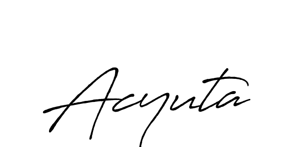 How to make Acyuta signature? Antro_Vectra_Bolder is a professional autograph style. Create handwritten signature for Acyuta name. Acyuta signature style 7 images and pictures png