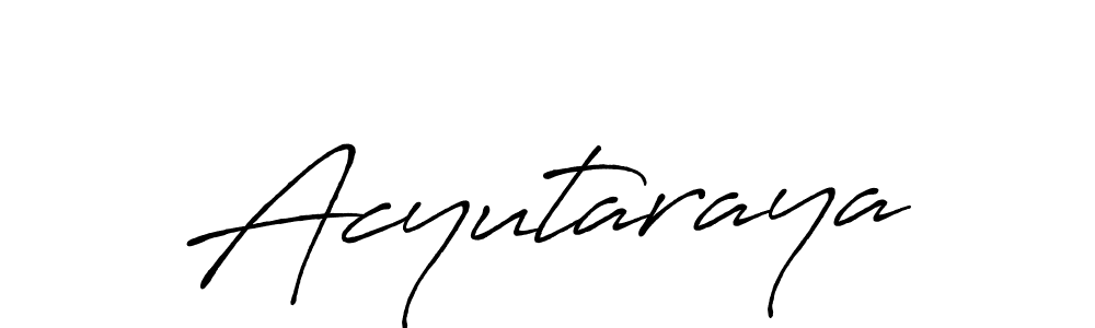 How to Draw Acyutaraya signature style? Antro_Vectra_Bolder is a latest design signature styles for name Acyutaraya. Acyutaraya signature style 7 images and pictures png