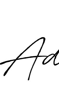 Similarly Antro_Vectra_Bolder is the best handwritten signature design. Signature creator online .You can use it as an online autograph creator for name Ad. Ad signature style 7 images and pictures png