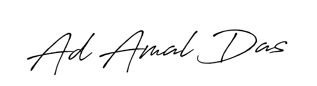 Use a signature maker to create a handwritten signature online. With this signature software, you can design (Antro_Vectra_Bolder) your own signature for name Ad Amal Das. Ad Amal Das signature style 7 images and pictures png