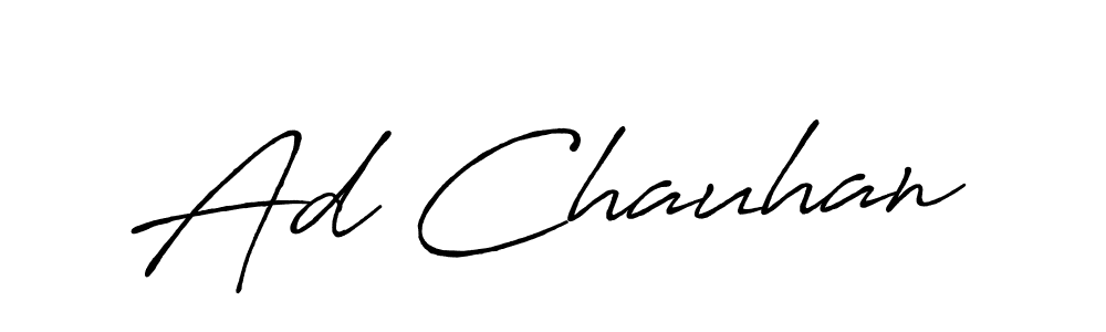 Design your own signature with our free online signature maker. With this signature software, you can create a handwritten (Antro_Vectra_Bolder) signature for name Ad Chauhan. Ad Chauhan signature style 7 images and pictures png