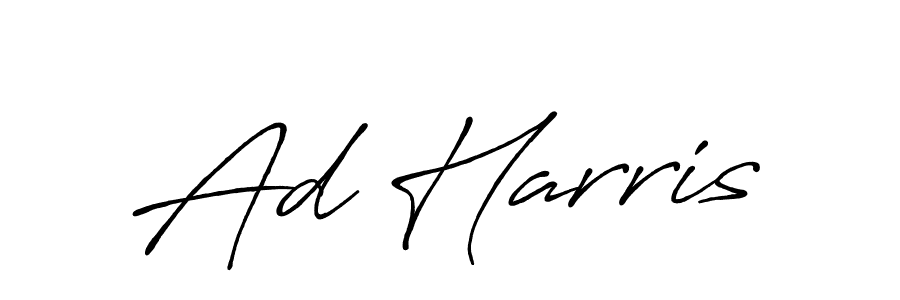 The best way (Antro_Vectra_Bolder) to make a short signature is to pick only two or three words in your name. The name Ad Harris include a total of six letters. For converting this name. Ad Harris signature style 7 images and pictures png