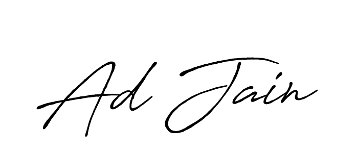 if you are searching for the best signature style for your name Ad Jain. so please give up your signature search. here we have designed multiple signature styles  using Antro_Vectra_Bolder. Ad Jain signature style 7 images and pictures png