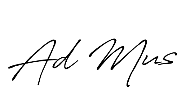 Design your own signature with our free online signature maker. With this signature software, you can create a handwritten (Antro_Vectra_Bolder) signature for name Ad Mus. Ad Mus signature style 7 images and pictures png