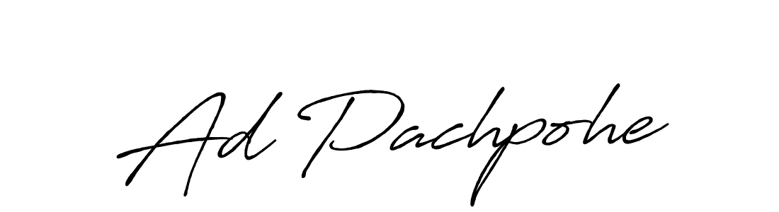 Similarly Antro_Vectra_Bolder is the best handwritten signature design. Signature creator online .You can use it as an online autograph creator for name Ad Pachpohe. Ad Pachpohe signature style 7 images and pictures png