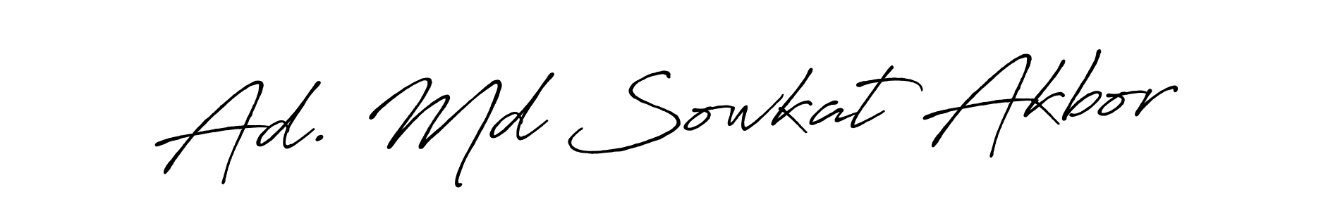 Also You can easily find your signature by using the search form. We will create Ad. Md Sowkat Akbor name handwritten signature images for you free of cost using Antro_Vectra_Bolder sign style. Ad. Md Sowkat Akbor signature style 7 images and pictures png