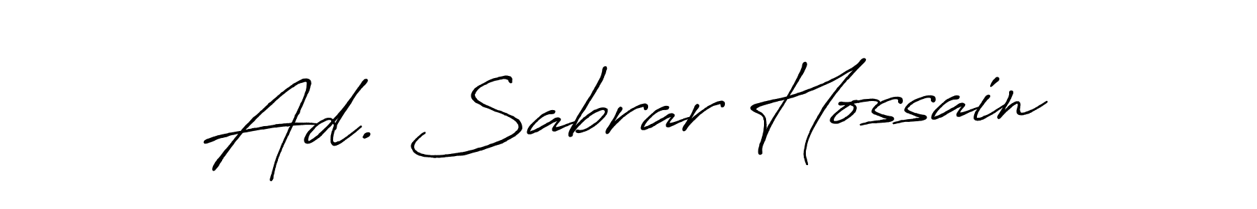 Design your own signature with our free online signature maker. With this signature software, you can create a handwritten (Antro_Vectra_Bolder) signature for name Ad. Sabrar Hossain. Ad. Sabrar Hossain signature style 7 images and pictures png