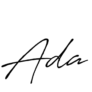 Use a signature maker to create a handwritten signature online. With this signature software, you can design (Antro_Vectra_Bolder) your own signature for name Ada. Ada signature style 7 images and pictures png