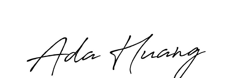 Similarly Antro_Vectra_Bolder is the best handwritten signature design. Signature creator online .You can use it as an online autograph creator for name Ada Huang. Ada Huang signature style 7 images and pictures png