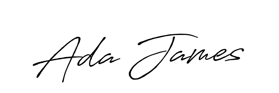 Also You can easily find your signature by using the search form. We will create Ada James name handwritten signature images for you free of cost using Antro_Vectra_Bolder sign style. Ada James signature style 7 images and pictures png