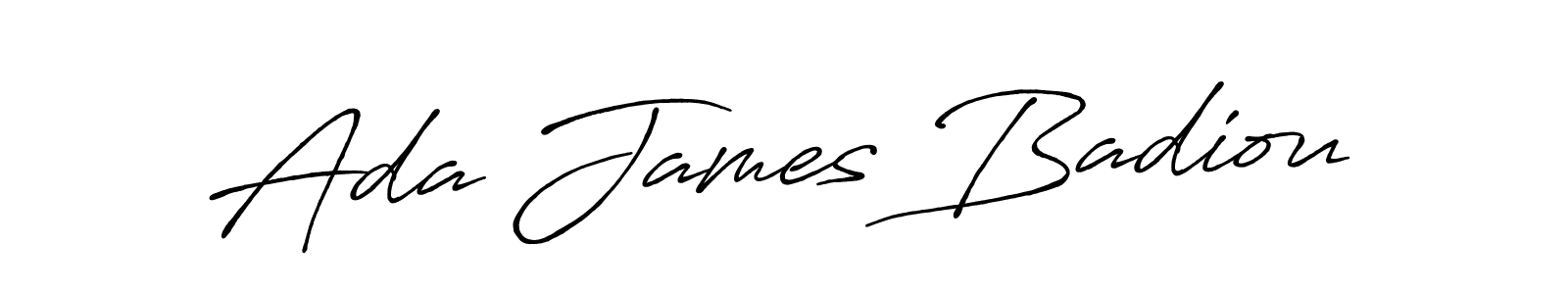 Once you've used our free online signature maker to create your best signature Antro_Vectra_Bolder style, it's time to enjoy all of the benefits that Ada James Badiou name signing documents. Ada James Badiou signature style 7 images and pictures png