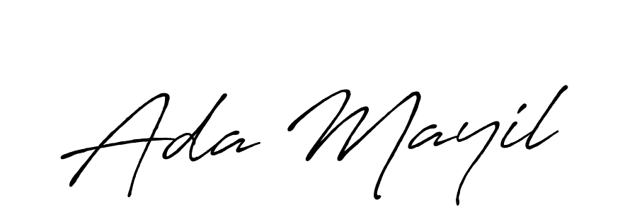 Use a signature maker to create a handwritten signature online. With this signature software, you can design (Antro_Vectra_Bolder) your own signature for name Ada Mayil. Ada Mayil signature style 7 images and pictures png