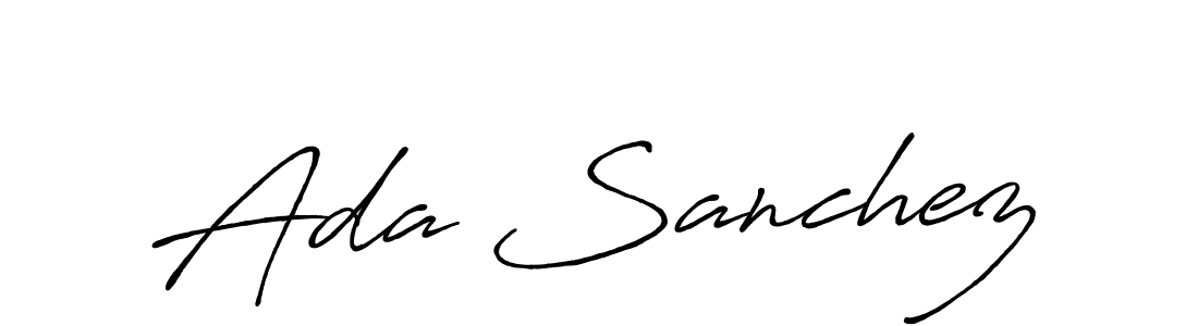 Ada Sanchez stylish signature style. Best Handwritten Sign (Antro_Vectra_Bolder) for my name. Handwritten Signature Collection Ideas for my name Ada Sanchez. Ada Sanchez signature style 7 images and pictures png