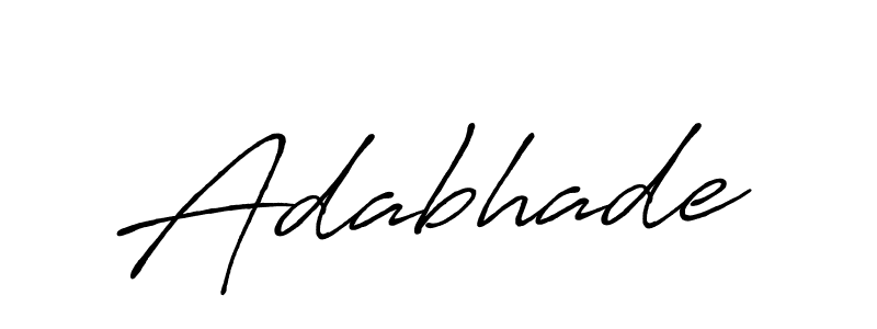 How to make Adabhade name signature. Use Antro_Vectra_Bolder style for creating short signs online. This is the latest handwritten sign. Adabhade signature style 7 images and pictures png