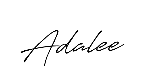 How to make Adalee signature? Antro_Vectra_Bolder is a professional autograph style. Create handwritten signature for Adalee name. Adalee signature style 7 images and pictures png