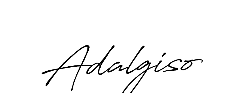 Make a beautiful signature design for name Adalgiso. With this signature (Antro_Vectra_Bolder) style, you can create a handwritten signature for free. Adalgiso signature style 7 images and pictures png