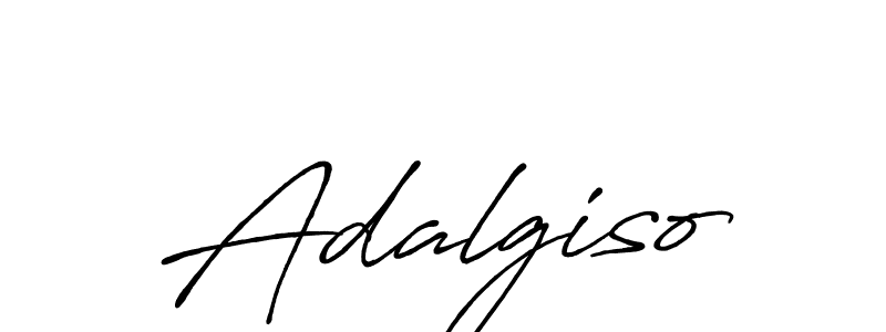 Make a beautiful signature design for name Adalgiso. With this signature (Antro_Vectra_Bolder) style, you can create a handwritten signature for free. Adalgiso signature style 7 images and pictures png