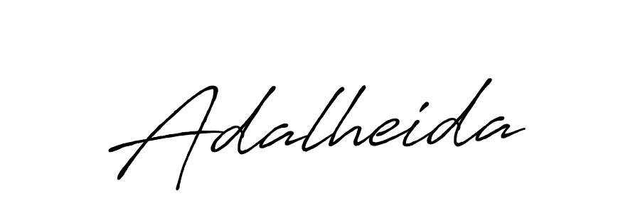 How to make Adalheida name signature. Use Antro_Vectra_Bolder style for creating short signs online. This is the latest handwritten sign. Adalheida signature style 7 images and pictures png