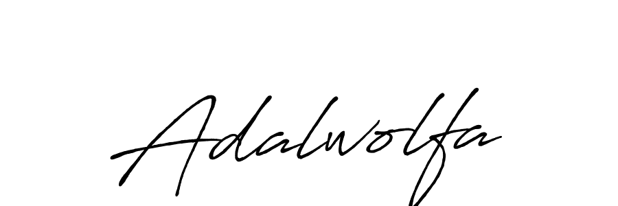 How to make Adalwolfa name signature. Use Antro_Vectra_Bolder style for creating short signs online. This is the latest handwritten sign. Adalwolfa signature style 7 images and pictures png