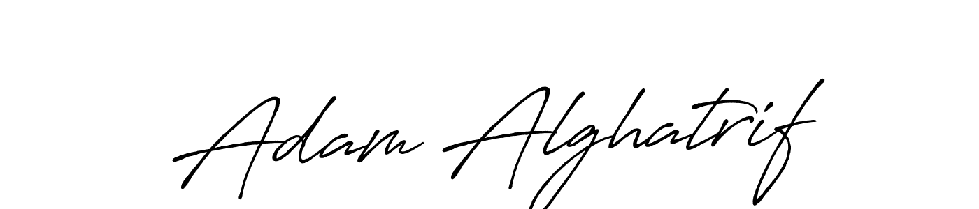 Design your own signature with our free online signature maker. With this signature software, you can create a handwritten (Antro_Vectra_Bolder) signature for name Adam Alghatrif. Adam Alghatrif signature style 7 images and pictures png