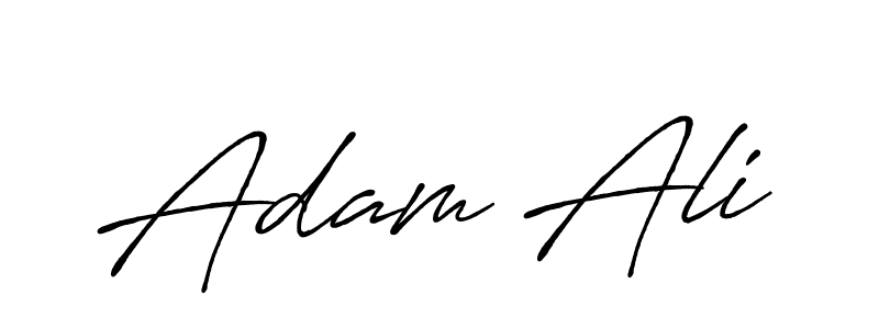 How to make Adam Ali signature? Antro_Vectra_Bolder is a professional autograph style. Create handwritten signature for Adam Ali name. Adam Ali signature style 7 images and pictures png