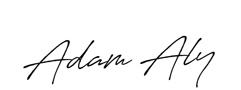 How to make Adam Aly name signature. Use Antro_Vectra_Bolder style for creating short signs online. This is the latest handwritten sign. Adam Aly signature style 7 images and pictures png