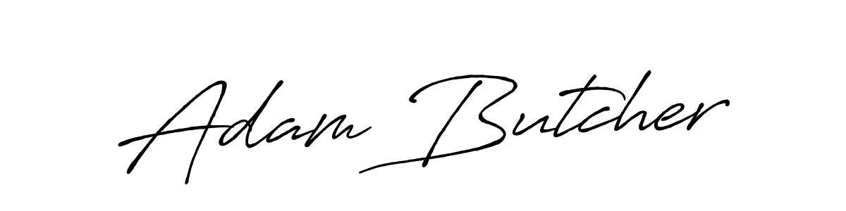 Make a beautiful signature design for name Adam Butcher. With this signature (Antro_Vectra_Bolder) style, you can create a handwritten signature for free. Adam Butcher signature style 7 images and pictures png