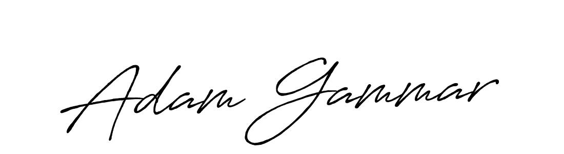 Create a beautiful signature design for name Adam Gammar. With this signature (Antro_Vectra_Bolder) fonts, you can make a handwritten signature for free. Adam Gammar signature style 7 images and pictures png