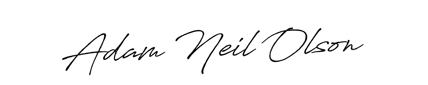 Make a short Adam Neil Olson signature style. Manage your documents anywhere anytime using Antro_Vectra_Bolder. Create and add eSignatures, submit forms, share and send files easily. Adam Neil Olson signature style 7 images and pictures png