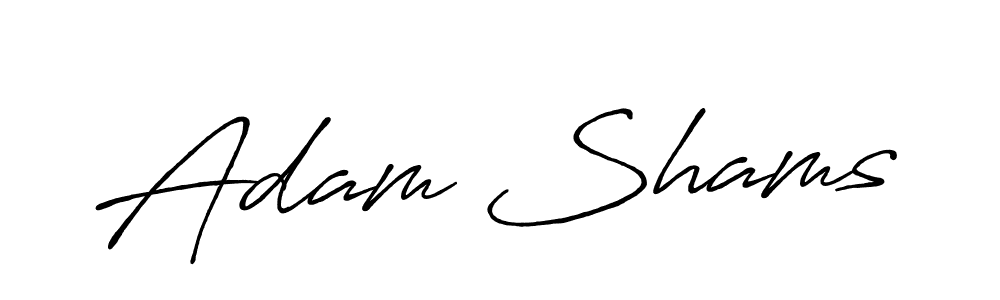 if you are searching for the best signature style for your name Adam Shams. so please give up your signature search. here we have designed multiple signature styles  using Antro_Vectra_Bolder. Adam Shams signature style 7 images and pictures png