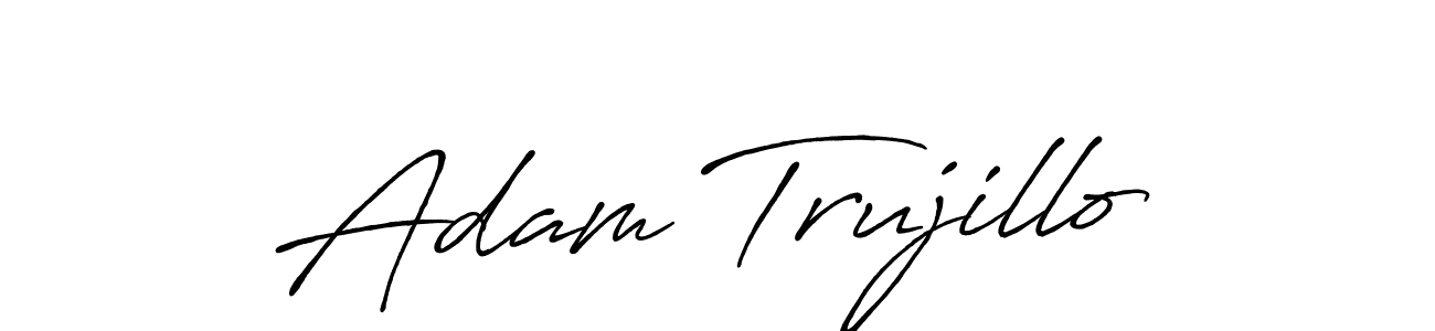 You should practise on your own different ways (Antro_Vectra_Bolder) to write your name (Adam Trujillo) in signature. don't let someone else do it for you. Adam Trujillo signature style 7 images and pictures png