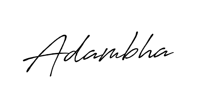 Also we have Adambha name is the best signature style. Create professional handwritten signature collection using Antro_Vectra_Bolder autograph style. Adambha signature style 7 images and pictures png