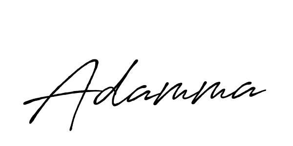 Adamma stylish signature style. Best Handwritten Sign (Antro_Vectra_Bolder) for my name. Handwritten Signature Collection Ideas for my name Adamma. Adamma signature style 7 images and pictures png