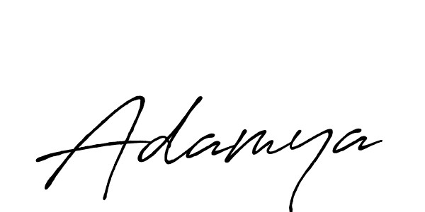 Design your own signature with our free online signature maker. With this signature software, you can create a handwritten (Antro_Vectra_Bolder) signature for name Adamya. Adamya signature style 7 images and pictures png