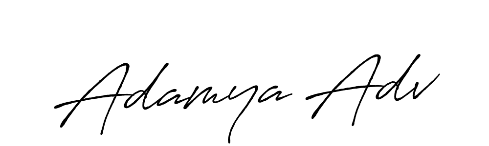 Also You can easily find your signature by using the search form. We will create Adamya Adv name handwritten signature images for you free of cost using Antro_Vectra_Bolder sign style. Adamya Adv signature style 7 images and pictures png