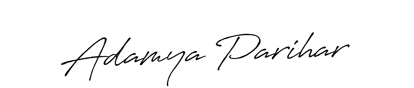 Design your own signature with our free online signature maker. With this signature software, you can create a handwritten (Antro_Vectra_Bolder) signature for name Adamya Parihar. Adamya Parihar signature style 7 images and pictures png