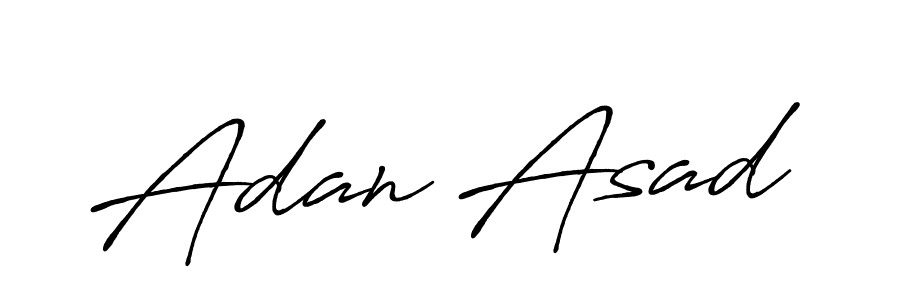 Also You can easily find your signature by using the search form. We will create Adan Asad name handwritten signature images for you free of cost using Antro_Vectra_Bolder sign style. Adan Asad signature style 7 images and pictures png