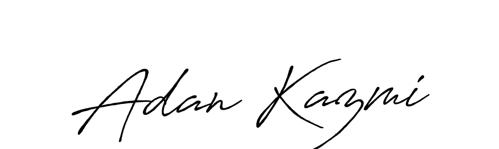 Antro_Vectra_Bolder is a professional signature style that is perfect for those who want to add a touch of class to their signature. It is also a great choice for those who want to make their signature more unique. Get Adan Kazmi name to fancy signature for free. Adan Kazmi signature style 7 images and pictures png