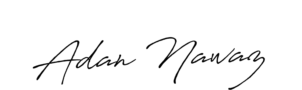 The best way (Antro_Vectra_Bolder) to make a short signature is to pick only two or three words in your name. The name Adan Nawaz include a total of six letters. For converting this name. Adan Nawaz signature style 7 images and pictures png
