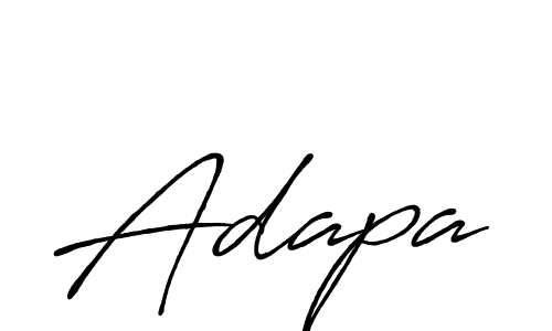 Use a signature maker to create a handwritten signature online. With this signature software, you can design (Antro_Vectra_Bolder) your own signature for name Adapa. Adapa signature style 7 images and pictures png