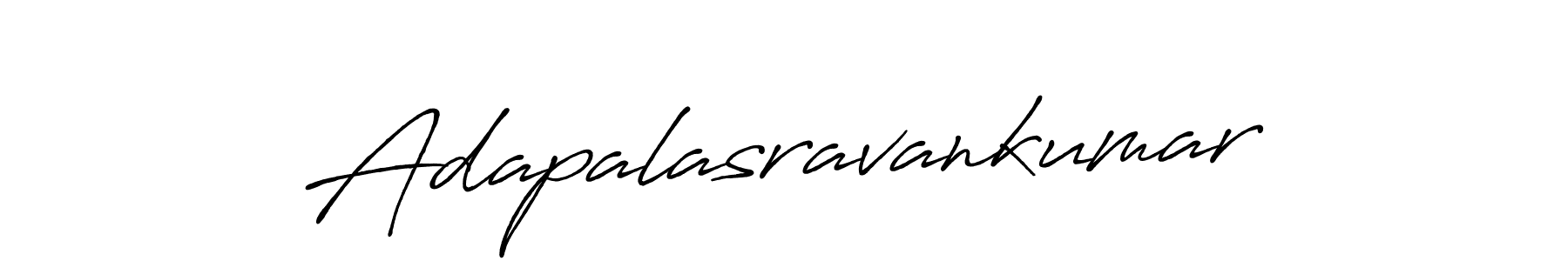 Also we have Adapalasravankumar name is the best signature style. Create professional handwritten signature collection using Antro_Vectra_Bolder autograph style. Adapalasravankumar signature style 7 images and pictures png
