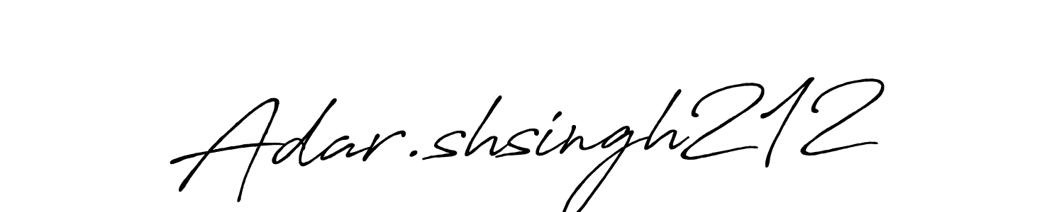 Also we have Adar.shsingh212 name is the best signature style. Create professional handwritten signature collection using Antro_Vectra_Bolder autograph style. Adar.shsingh212 signature style 7 images and pictures png