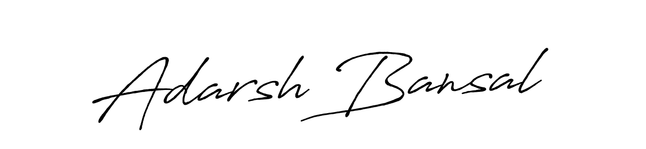 Design your own signature with our free online signature maker. With this signature software, you can create a handwritten (Antro_Vectra_Bolder) signature for name Adarsh Bansal. Adarsh Bansal signature style 7 images and pictures png