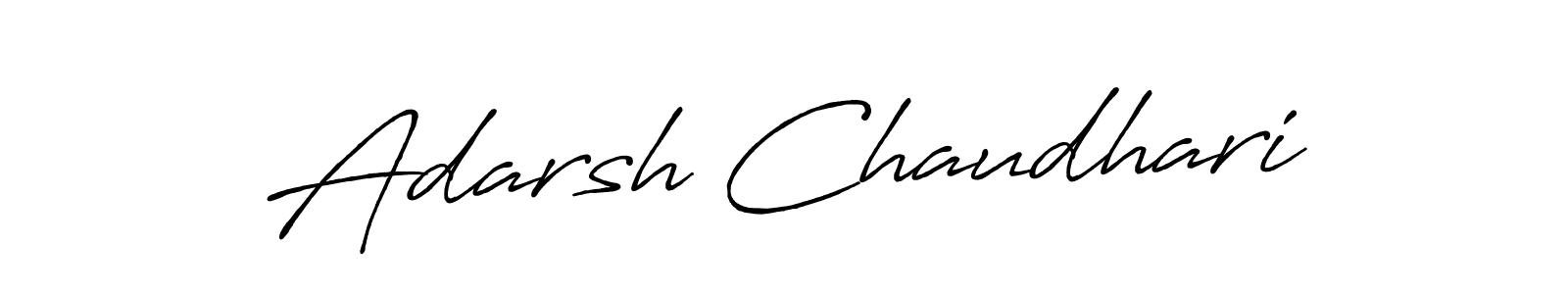 Use a signature maker to create a handwritten signature online. With this signature software, you can design (Antro_Vectra_Bolder) your own signature for name Adarsh Chaudhari. Adarsh Chaudhari signature style 7 images and pictures png