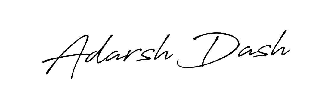 The best way (Antro_Vectra_Bolder) to make a short signature is to pick only two or three words in your name. The name Adarsh Dash include a total of six letters. For converting this name. Adarsh Dash signature style 7 images and pictures png