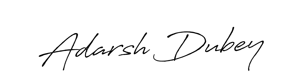 Create a beautiful signature design for name Adarsh Dubey. With this signature (Antro_Vectra_Bolder) fonts, you can make a handwritten signature for free. Adarsh Dubey signature style 7 images and pictures png