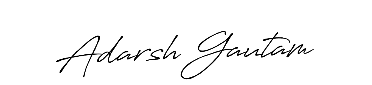 Also we have Adarsh Gautam name is the best signature style. Create professional handwritten signature collection using Antro_Vectra_Bolder autograph style. Adarsh Gautam signature style 7 images and pictures png