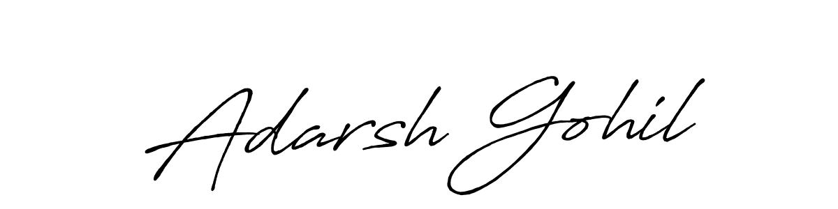 Also You can easily find your signature by using the search form. We will create Adarsh Gohil name handwritten signature images for you free of cost using Antro_Vectra_Bolder sign style. Adarsh Gohil signature style 7 images and pictures png