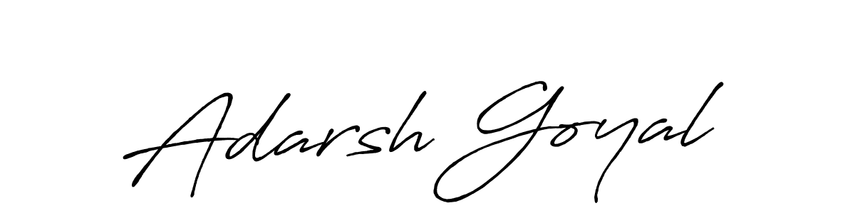 Use a signature maker to create a handwritten signature online. With this signature software, you can design (Antro_Vectra_Bolder) your own signature for name Adarsh Goyal. Adarsh Goyal signature style 7 images and pictures png