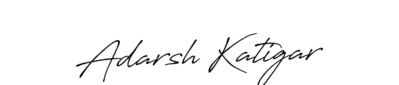 Use a signature maker to create a handwritten signature online. With this signature software, you can design (Antro_Vectra_Bolder) your own signature for name Adarsh Katigar. Adarsh Katigar signature style 7 images and pictures png